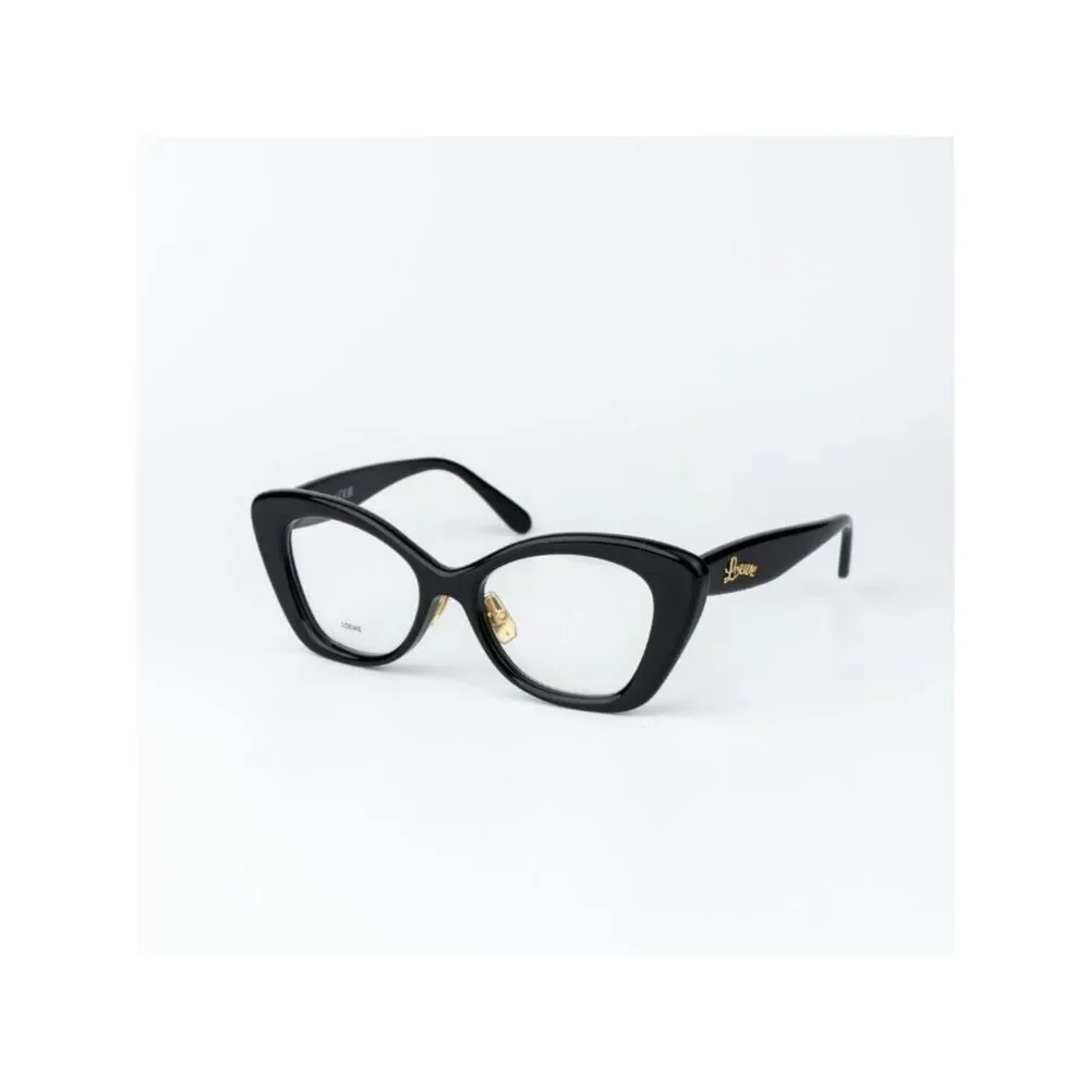 Loewe Women Eyeglasses Black Cat Eye LW50067F 001 NEW AUTHENTIC